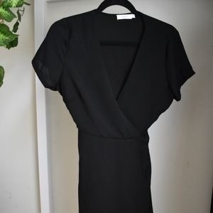 Perfect Black Wrap Dress